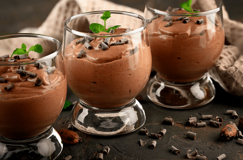 Smoothie de mousse de chocolate fit