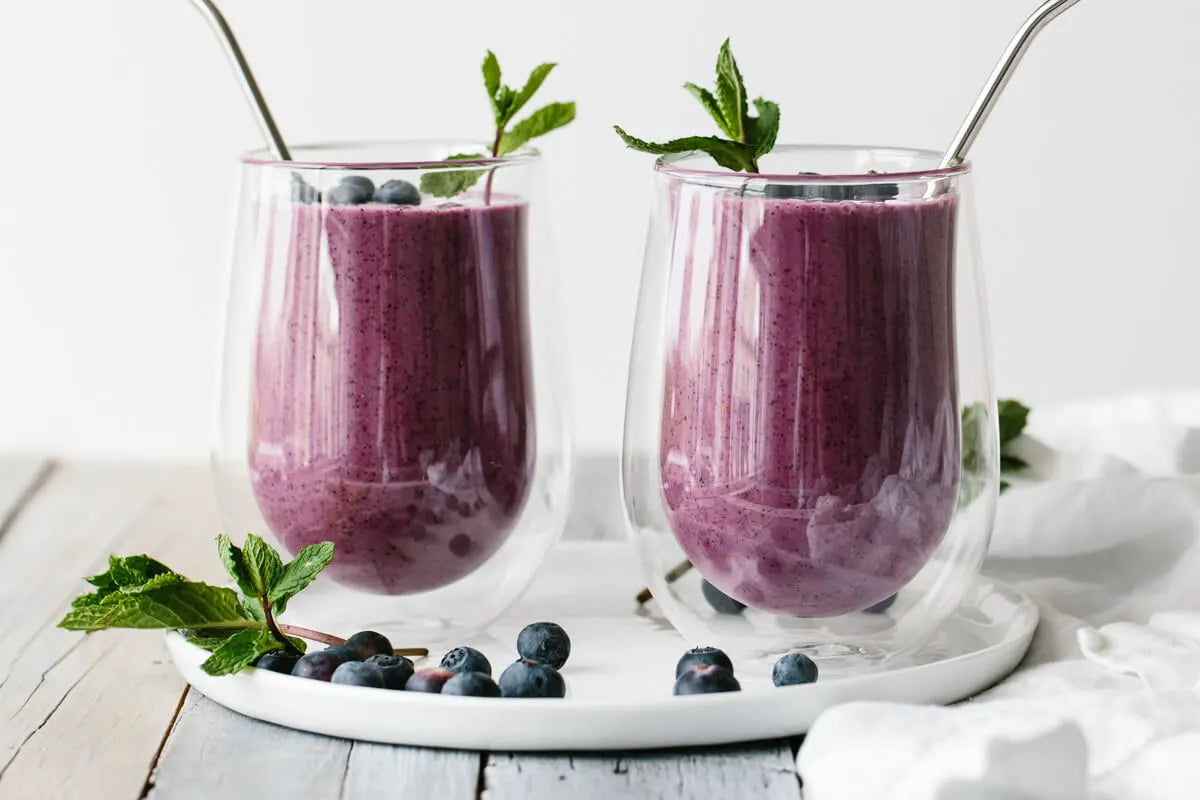 smoothie purple berry: uma delícia roxa e proteica 🫐